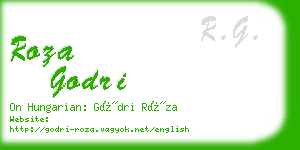 roza godri business card